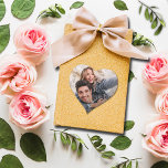 の結婚写真 ハートシール<br><div class="desc">シックなレタリングの写真や名前、これらの小さなハートの形のシールは、封筒用シールとして使用するおもしろいであり、パーティーの好意などで。</div>