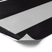 の結婚写真（名前と日付） ポスター (角)