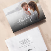 の結婚写真Newlywedsありモダンがとう ノートカード