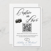 の結婚写真QRサイン エンクロージャーカード (正面/裏面)