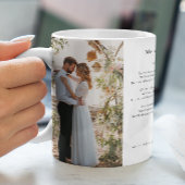の結婚写真Song Lyrics記念モダン酒 コーヒーマグカップ