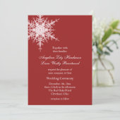 の結婚冬招待状 招待状 (スタンド正面)
