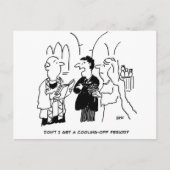 の結婚冷却期間おもしろい ポストカード (正面)