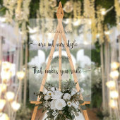 の結婚割り当てられた席は我々のスタイルではない アクリルサイン