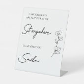 の結婚割り当てられた席は我々のスタイルではない 台座サイン (正面)