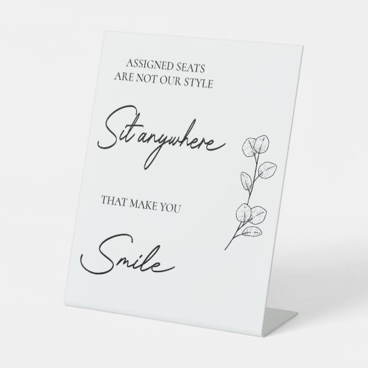 の結婚割り当てられた席は我々のスタイルではない 台座サイン (正面)