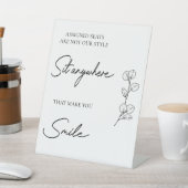 の結婚割り当てられた席は我々のスタイルではない 台座サイン (インサイチュ)