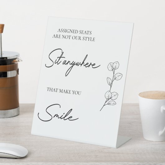 の結婚割り当てられた席は我々のスタイルではない 台座サイン (インサイチュ)