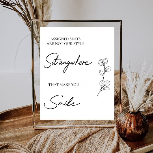 の結婚割り当てられた席は我々のスタイルではない 台座サイン