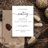 の結婚割り当てられた席は我々のスタイルではない 台座サイン