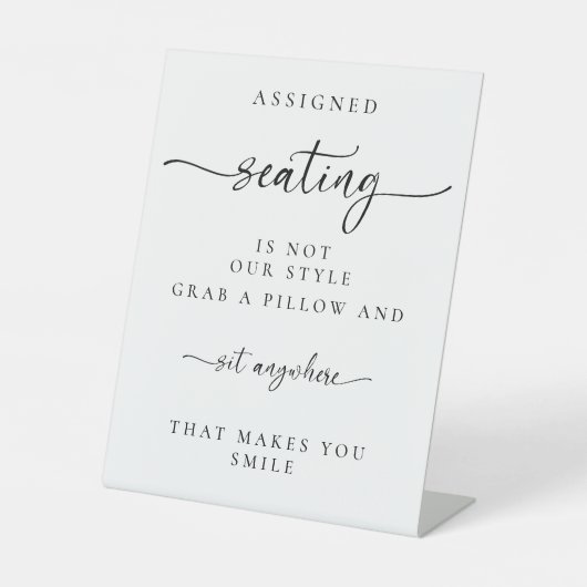 の結婚割り当てられた席は我々のスタイルではない 台座サイン (正面)