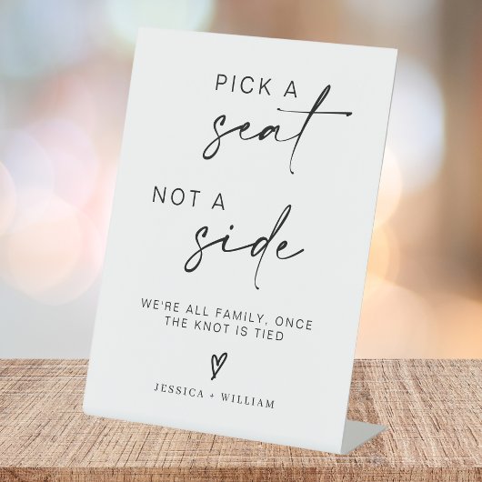 の結婚割り当て席なし、どこでも署名 台座サイン