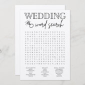 の結婚単語検索ブライダルシャワーゲーム プログラム (正面/裏面)