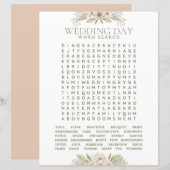 の結婚単語検索、披露宴ゲームの動作 (正面/裏面)