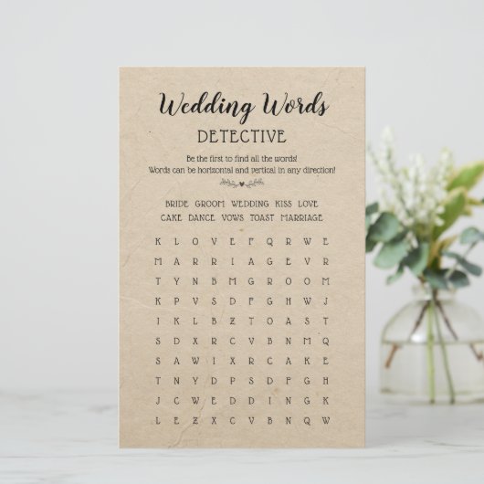 の結婚単語Search Table Game書道素朴 (スタンド正面)