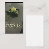 の結婚取り消し発表 エンクロージャーカード (正面/裏面)