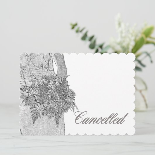 の結婚取り消し発表 案内状 (スタンド正面)