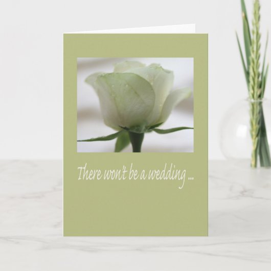 の結婚取り消し発表 案内状 (正面)