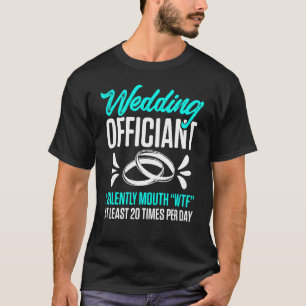 の結婚司教者の口インターネット大臣 Tシャツ