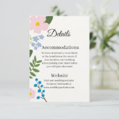 の結婚同封のカードピンクの花 エンクロージャーカード (スタンド正面)