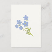 の結婚同封のカードピンクの花 エンクロージャーカード (裏面)