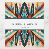 の結婚名アステカ前 ワインラベル (シングルラベル)