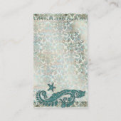 の結婚名刺ビーチドルフィンヴィンテージ 名刺 (裏面)