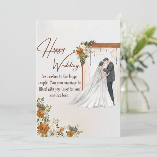 の結婚名刺 カード (スタンド正面)