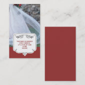 の結婚名刺{Red} 名刺 (正面/裏面)
