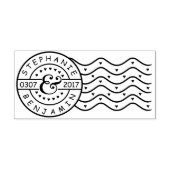 の結婚名救パーソナライズされた付 ラバースタンプ (インプリント)