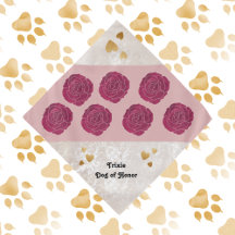 の結婚名誉の犬のハートレースフェイクとバラ