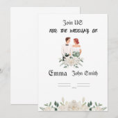 の結婚呼び出し 招待状 (正面/裏面)