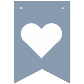 の結婚埃っぽいブルーさんミセス8文字の名前のシンプル バンティングフラッグ (第1の旗)