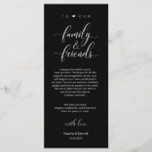の結婚場所設定Thank You Classy Cardモダン. プログラム (正面)
