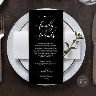 の結婚場所設定Thank You Classy Cardモダン. プログラム