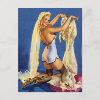 の結婚夜の準備 ポストカード