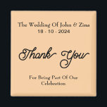 の結婚大きな書道ありがとう マグネット<br><div class="desc">美結婚し感謝していい</div>