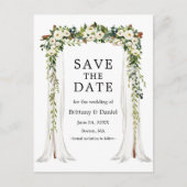の結婚天蓋アーチ水の色グリーンフローラ 案内ポストカード (正面)