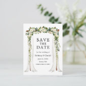 の結婚天蓋アーチ水の色グリーンフローラ 案内ポストカード (スタンド正面)