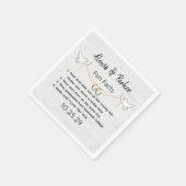 の結婚夫婦おもしろい事実 スタンダードカクテルナプキン (角)