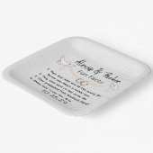 の結婚夫婦おもしろい事実 ペーパープレート (傾斜あり)