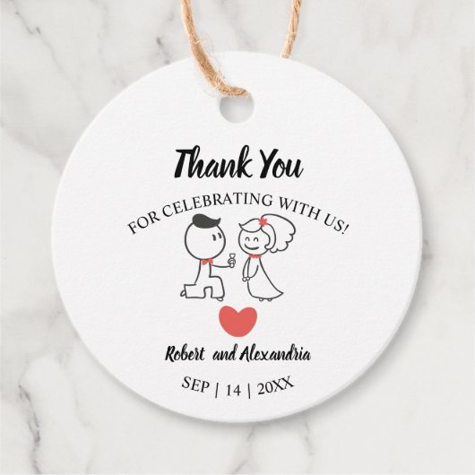 の結婚夫婦に感謝来す結婚る フェイバータグ (正面)