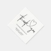 の結婚婚約サンキューテーブルナプキンセット スタンダードカクテルナプキン (角)