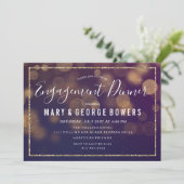 の結婚婚約ディナーライト招待状 招待状 (スタンド正面)