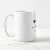 の結婚婚約ハートミセス・ネームパーソナライズされた コーヒーマグカップ (左)