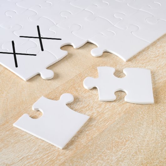 の結婚婚約ハートミセス・ネームパーソナライズされた ジグソーパズル (側面)