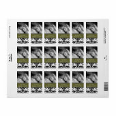 の結婚婚約写真ダマスク日付を保存 ラベル (フルシート)