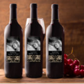 の結婚婚約写真ダマスク日付を保存 ラベル