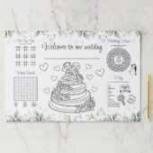 の結婚子供の活動の着色ランチョンマット ペーパーパッド (インサイチュ)