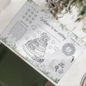 の結婚子供の活動の着色ランチョンマット ペーパーパッド